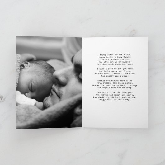 Aangepaste Lumberjack red first fathers day Kaart (Binnen)