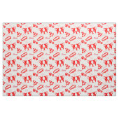 Aangepaste Luna Terrier in Red Fabric Stof (Fat Quarter)