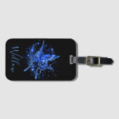 Aangepaste Lunar Moth Bagagelabel (Voorkant (horizontaal))