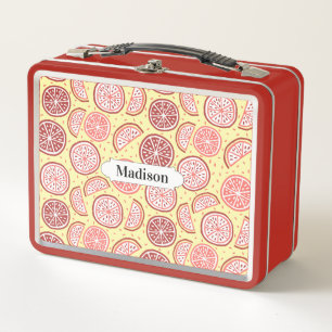 aangepaste lunchboxen Citrus Pattern