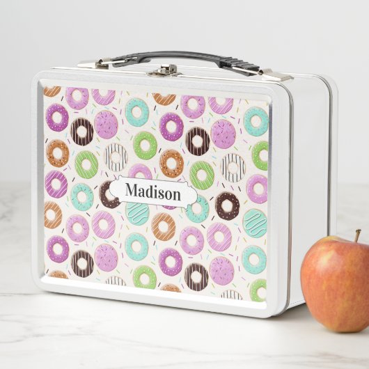 Aangepaste lunchboxen Donut Pattern (In situ)