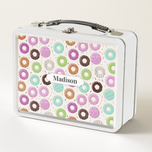 Aangepaste lunchboxen Donut Pattern (Voorkant)