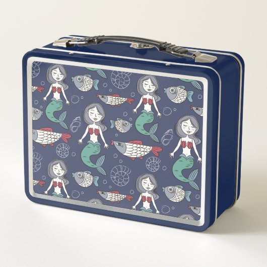 Aangepaste lunchboxen Mermaid Pattern (Achterkant)