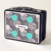 Aangepaste lunchboxen voor abstracte cirkels Patro (Voorkant)