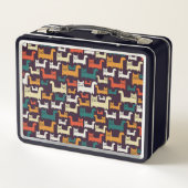Aangepaste lunchboxen voor kleurrijke katten (Achterkant)