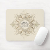 Aangepaste luxe Art Deco Executive Muismat (Met muis)