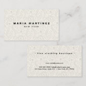 Aangepaste luxe boetiek Floral Visitekaartje (Voorkant / Achterkant)