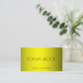 Aangepaste luxe bronzen metalen folie visitekaartje (Staand voorkant)