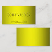 Aangepaste luxe bronzen metalen folie visitekaartje (Voorkant / Achterkant)