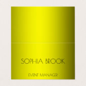 Aangepaste luxe bronzen metalen folie visitekaartje (Buitenkant ongevouwen)