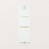 Aangepaste luxe "Gold" witte, verouderde schermkaa Visitekaartje (Buitenkant ongevouwen)