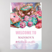 Aangepaste luxe Las Vegas Bachelorette Welkom Poster (Voorkant)