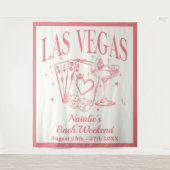 Aangepaste luxe Las Vegas vrijgezellenfeest banner Wandkleed (Voorkant)