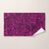 Aangepaste luxe magenta fijngemaakte folie bad handdoek (Handdoek)