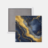 Aangepaste luxe marine goud abstracte marmeren vlo magneet (Voorkant / Achterkant)