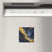 Aangepaste luxe marine goud abstracte marmeren vlo magneet (Insitu (Vaatwasser))