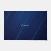 Aangepaste luxe marineblauwe abstracte deurmat (Voorkant)