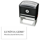 Aangepaste Luxe Sieraden Zakelijk Logo slogan Zelfinktende Stempel (In situ)
