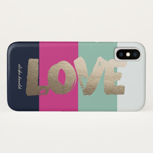 Aangepaste luxe stripes Case-Mate iPhone case (Achterkant (horizontaal))