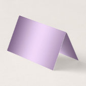 Aangepaste luxe violette metalen folie visitekaartje (Achterkant)