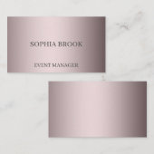 Aangepaste luxe zilverfolie visitekaartje (Voorkant / Achterkant)