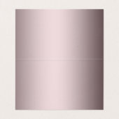 Aangepaste luxe zilverfolie visitekaartje (Binnenkant ongevouwen)