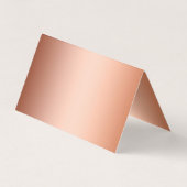 Aangepaste luxebrons metaalfolie visitekaartje (Achterkant)