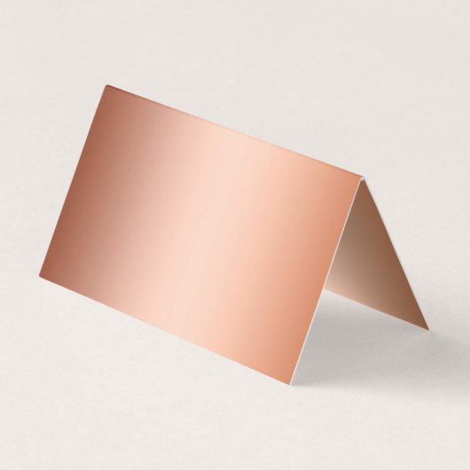 Aangepaste luxebrons metaalfolie visitekaartje (Achterkant)