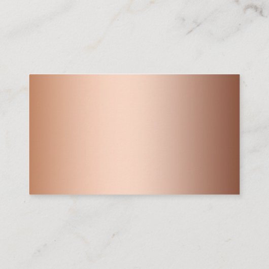 Aangepaste luxebrons metaalfolie visitekaartje (Achterkant)