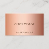 Aangepaste luxebrons metaalfolie visitekaartje (Voorkant)