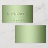 Aangepaste luxegolfhoudende metalen folie visitekaartje (Voorkant / Achterkant)