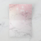 Aangepaste luxemmarmer feestdagen kaart (Binnen)