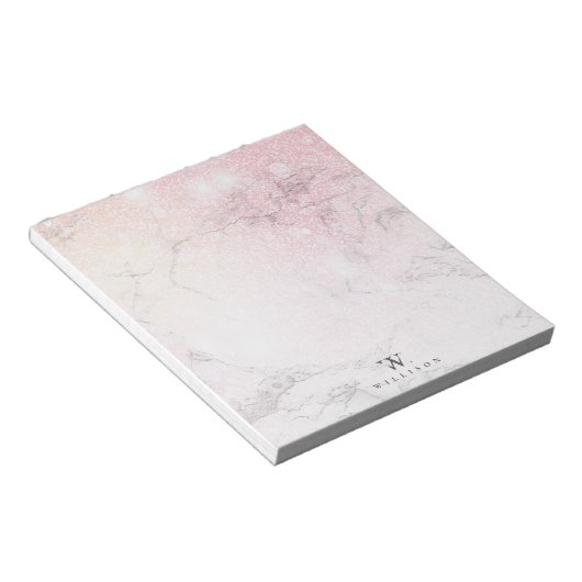 Aangepaste luxemmarmer notitieblok (Schuin)