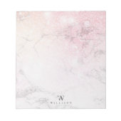 Aangepaste luxemmarmer notitieblok (Voorkant)