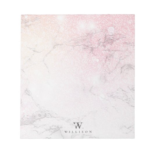 Aangepaste luxemmarmer notitieblok (Voorkant)