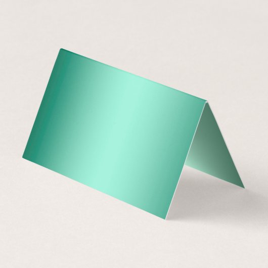 Aangepaste luxemmunt groene metalen folie visitekaartje (Achterkant)