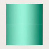 Aangepaste luxemmunt groene metalen folie visitekaartje (Binnenkant ongevouwen)