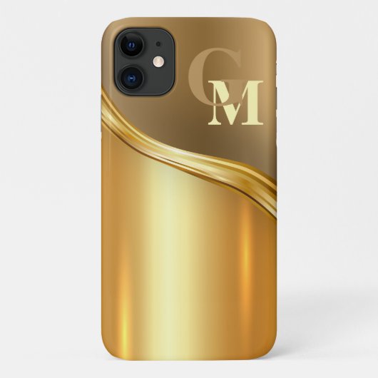 Aangepaste Luxury look Modern Golden Case-Mate iPhone Case (Achterkant)