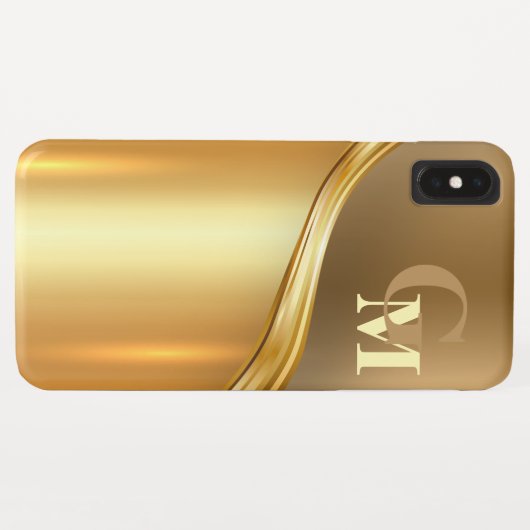 Aangepaste Luxury look Modern Golden Case-Mate iPhone Case (Achterkant (horizontaal))