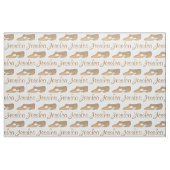 Aangepaste Lyrische danseres Tan Dance Class Shoe Stof (Fat Quarter)