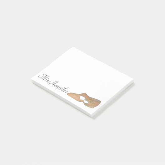 Aangepaste lyrische schoeferaar-leraar post-its post-it® notes (Schuin)