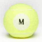 Aangepaste M Monogram Initiaal Algemene Merkloze G Tennisballen (Voorkant)