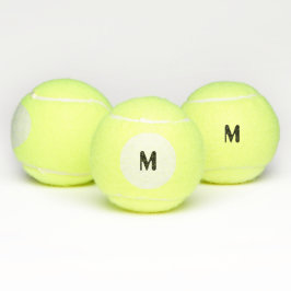 Aangepaste M Monogram Initiaal Algemene Merkloze G Tennisballen