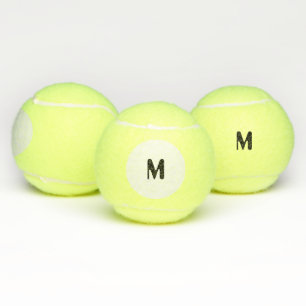 Aangepaste M Monogram Initiaal Algemene Merkloze G Tennisballen