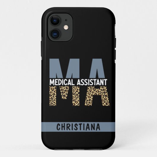 Aangepaste MA Medical Assistant-lade afdrukken Case-Mate iPhone Case (Achterkant)