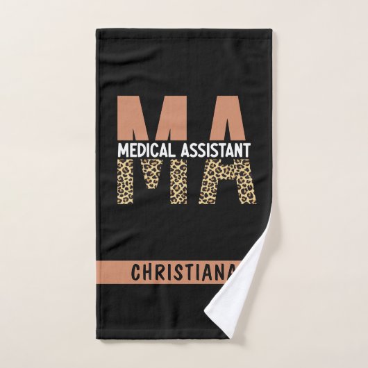 Aangepaste MA Medical Assistant-lade afdrukken Handdoek (Handdoek)