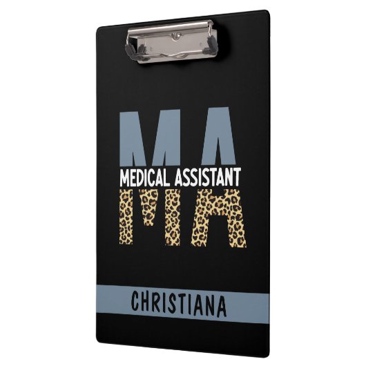 Aangepaste MA Medical Assistant-lade afdrukken Klembord (Links)