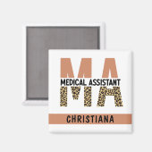 Aangepaste MA Medical Assistant-lade afdrukken Magneet (Voorkant / Achterkant)
