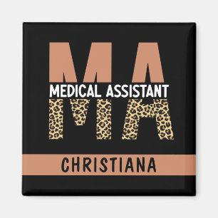 Aangepaste MA Medical Assistant-lade afdrukken Magneet