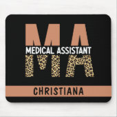 Aangepaste MA Medical Assistant-lade afdrukken Muismat (Voorkant)